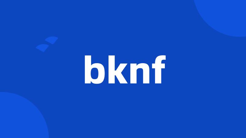 bknf
