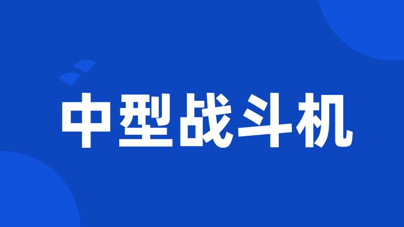 中型战斗机