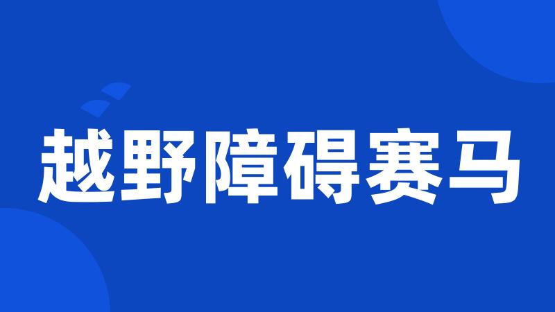 越野障碍赛马