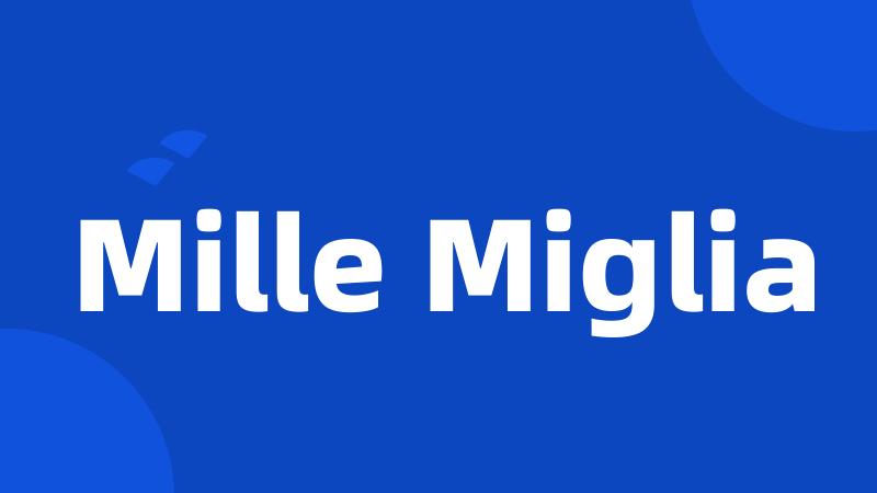 Mille Miglia