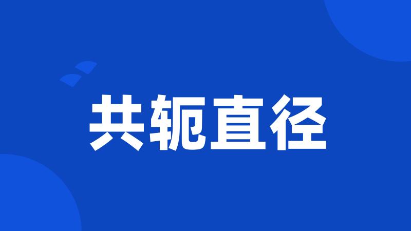 共轭直径
