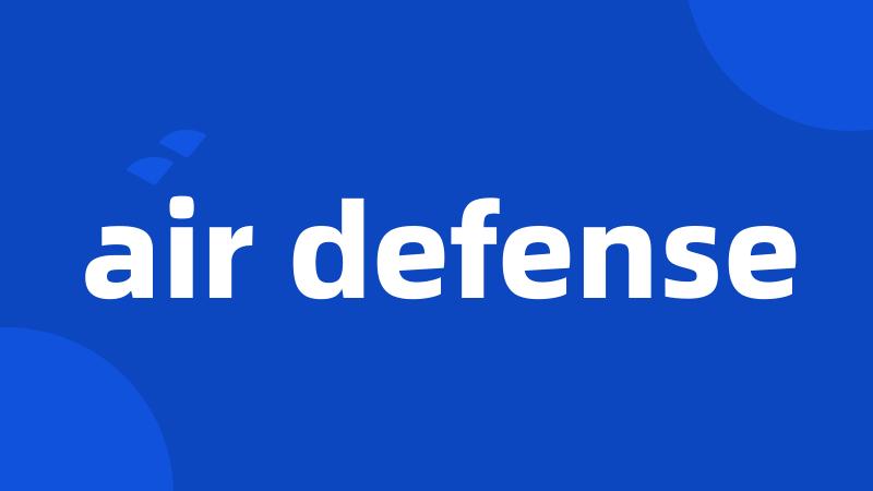 air defense