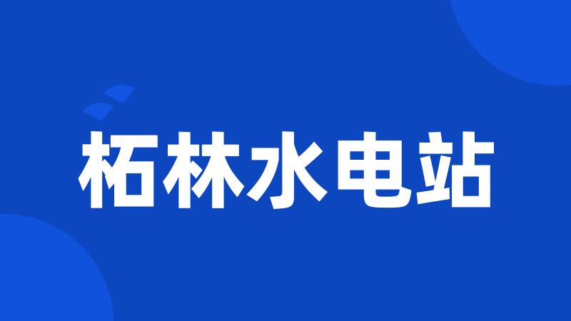 柘林水电站