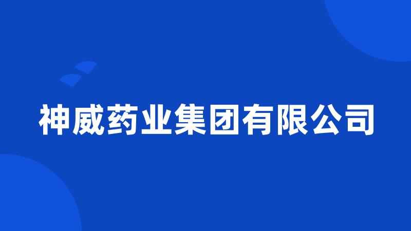 神威药业集团有限公司