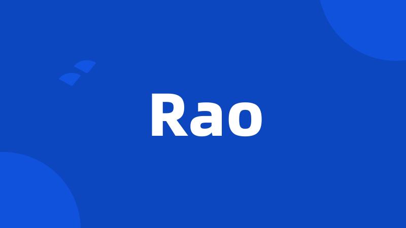 Rao