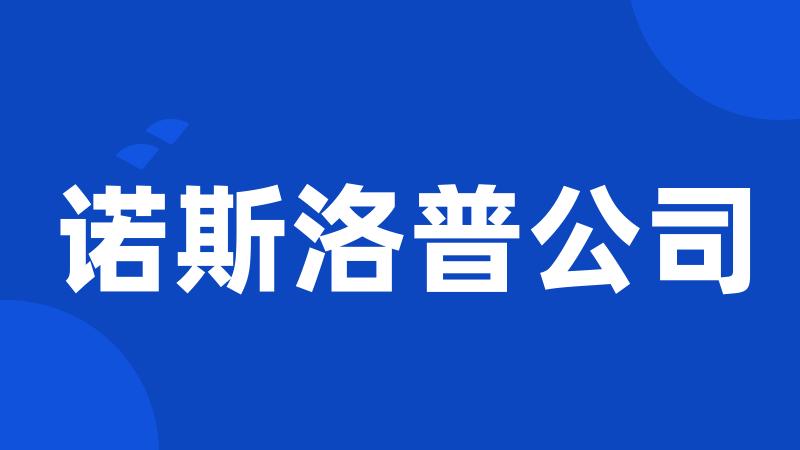 诺斯洛普公司