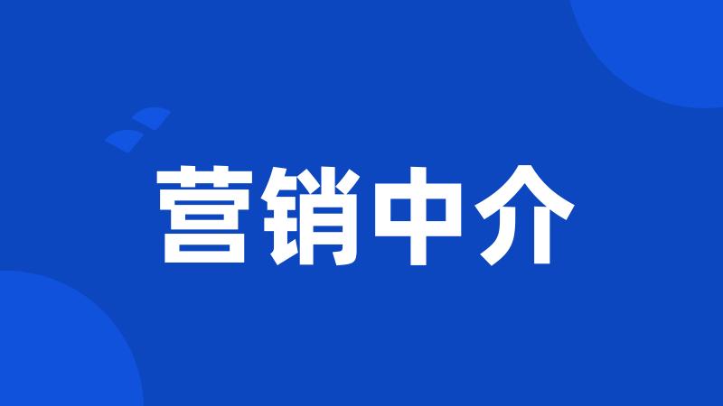 营销中介